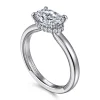 Best Gabriel & Co. Sandi - 14K White Gold East West Oval Diamond Engagement Ring
