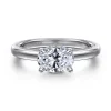 Sale Gabriel & Co. Sandi - 14K White Gold East West Oval Diamond Engagement Ring