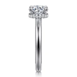 Gabriel & Co. Sandi - 14K White Gold Round Diamond Engagement Ring
