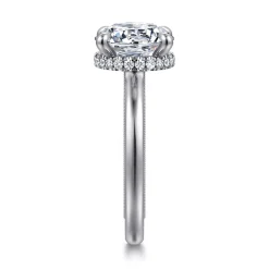 Sale Gabriel & Co. Sandi - 14K White Gold Round Diamond Engagement Ring