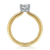 Online Gabriel & Co. Sandi - 14K White-Yellow Gold Elongated Cushion Diamond Engagement Ring
