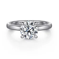Hot Gabriel & Co. Sandi - Platinum Round Diamond Engagement Ring