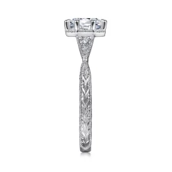 Gabriel & Co. Sanna - 14K White Gold Round Diamond Engagement Ring