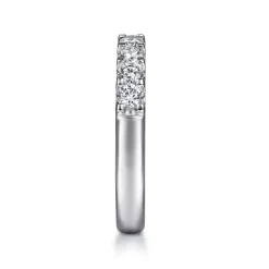 Online Gabriel & Co. Sardegna - 14K White Gold Round 9 Stone Diamond Anniversary Band - 0.7 ct