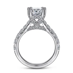 Hot Gabriel & Co. Sarita - 14K White Gold Cushion Cut Diamond Engagement Ring