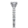 Outlet Gabriel & Co. Sarita - 14K White Gold Cushion Cut Diamond Engagement Ring