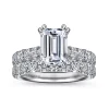 Outlet Gabriel & Co. Sarita - 14K White Gold Emerald Cut Diamond Engagement Ring
