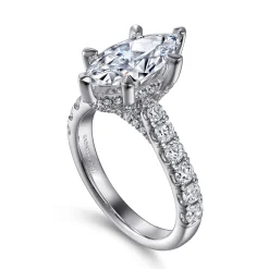 Gabriel & Co. Sarita - 14K White Gold Marquise Shape Diamond Engagement Ring