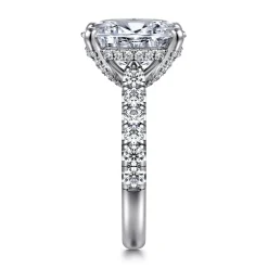 Clearance Gabriel & Co. Sarita - 14K White Gold Oval Diamond Engagement Ring