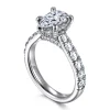 Hot Gabriel & Co. Sarita - 14K White Gold Pear Shape Diamond Engagement Ring