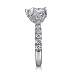 Clearance Gabriel & Co. Sarita - 14K White Gold Pear Shape Diamond Engagement Ring