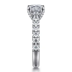 Outlet Gabriel & Co. Sarita - 14K White Gold Princess Cut Diamond Engagement Ring