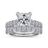 Clearance Gabriel & Co. Sarita - 14K White Gold Princess Cut Diamond Engagement Ring