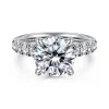 Clearance Gabriel & Co. Sarita - 14K White Gold Round Diamond Engagement Ring