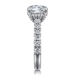 Clearance Gabriel & Co. Sarita - 14K White Gold Round Diamond Engagement Ring