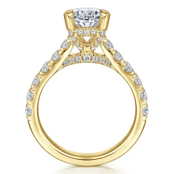 Online Gabriel & Co. Sarita - 14K Yellow Gold Oval Diamond Engagement Ring