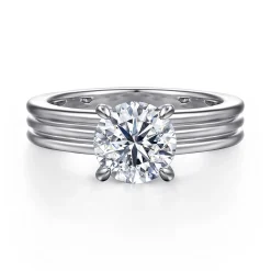Online Gabriel & Co. Sela - 14K White Gold Round Diamond Engagement Ring