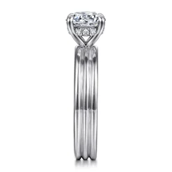 Online Gabriel & Co. Sela - 14K White Gold Round Diamond Engagement Ring