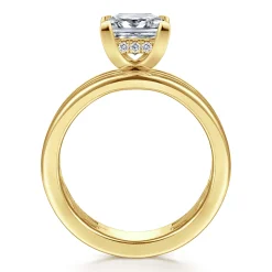 Online Gabriel & Co. Sela - 14K Yellow Gold Princess Cut Diamond Engagement Ring