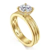 Gabriel & Co. Sela - 14K Yellow Gold Round Diamond Engagement Ring