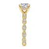 Outlet Gabriel & Co. Senia - Vintage Inspired 14K Yellow Gold Round Diamond Engagement Ring