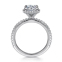 Online Gabriel & Co. Senne - Platinum Round Hidden Halo Diamond Engagement Ring