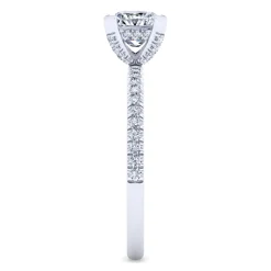 Sale Gabriel & Co. Serenity - 14K White Gold Princess Cut Diamond Engagement Ring