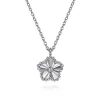 Hot Gabriel & Co. 925 Serling Silver Diamond Pendant Necklace-Bujukan
