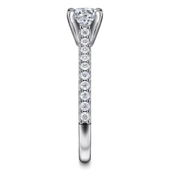 Outlet Gabriel & Co. Shanna - 14K White Gold Round Diamond Engagement Ring