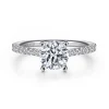 Clearance Gabriel & Co. Shanna - 14K White Gold Round Diamond Engagement Ring
