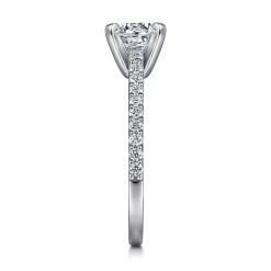 Clearance Gabriel & Co. Shanna - 14K White Gold Round Diamond Engagement Ring