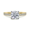 Hot Gabriel & Co. Shanna - 14K White-Yellow Gold Round Diamond Engagement Ring