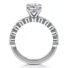 Outlet Gabriel & Co. Silvey - 14K White Gold Cushion Cut Single Prong Diamond Engagement Ring