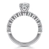 Gabriel & Co. Silvey - 14K White Gold Oval Single Prong Diamond Engagement Ring