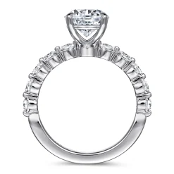 Online Gabriel & Co. Silvey - 14K White Gold Round Single Prong Diamond Engagement Ring