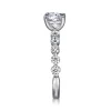 Hot Gabriel & Co. Silvey - 14K White Gold Round Single Prong Diamond Engagement Ring