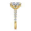 Hot Gabriel & Co. Silvey - 14K Yellow Gold Oval Single Prong Diamond Engagement Ring
