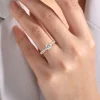 Discount Gabriel & Co. Silvey - 14K Yellow Gold Round Single Prong Diamond Engagement Ring