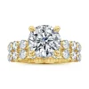 Sale Gabriel & Co. Silvey - 14K Yellow Gold Round Single Prong Diamond Engagement Ring