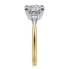 Sale Gabriel & Co. Sima - 14K White-Yellow Gold Princess Cut Three Stone Diamond Engagement Ring