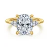 Online Gabriel & Co. Sima - 14K Yellow Gold Elongated Cushion Three Stone Diamond Engagement Ring
