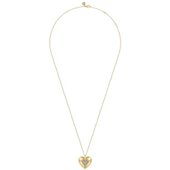 Online Gabriel & Co. Soraya - 14K White Yellow Gold Pave Diamond Heart Pendant Necklace
