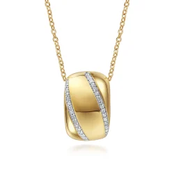 Hot Gabriel & Co. Soraya - 14K Yellow Gold Diamond Pendant Necklace
