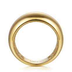 New Gabriel & Co. Soraya - 14K Yellow Plain Gold Cigar Band