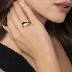 New Gabriel & Co. Soraya - 14K Yellow Plain Gold Cigar Band