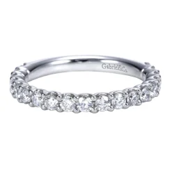 Online Gabriel & Co. Sorrento - Platinum Shared Prong Set Diamond Wedding Band - 0.75 ct