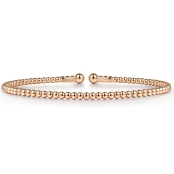 Gabriel & Co. Split 14K Rose Gold Beaded Bujukan Bangle
