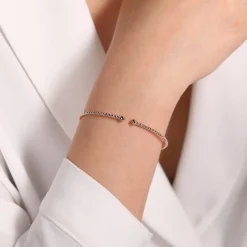 Gabriel & Co. Split 14K Rose Gold Beaded Bujukan Bangle