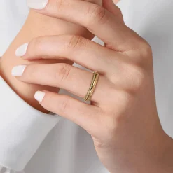 Best Gabriel & Co. Stackable Ring 14K Yellow Gold Diamond Bujukan
