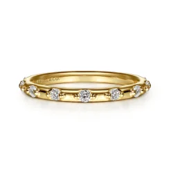 Hot Gabriel & Co. Stackable Ring 14K Yellow Gold Diamond 0.3ct